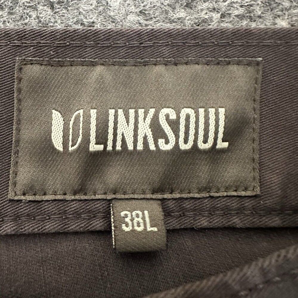 Linksoul‎ Pants Mens 38 (40x33) Brown Golf Performance Stretch Mid Rise Adult - Picture 2 of 8